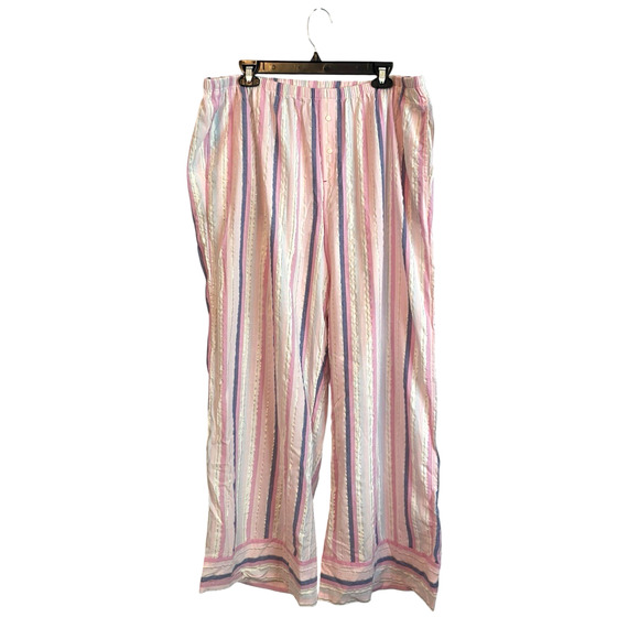 Aerie PJs Womens Off-Duty Poplin Trouser Pajamas Sleepwear Size XL Raspberry NWT - Picture 15 of 16